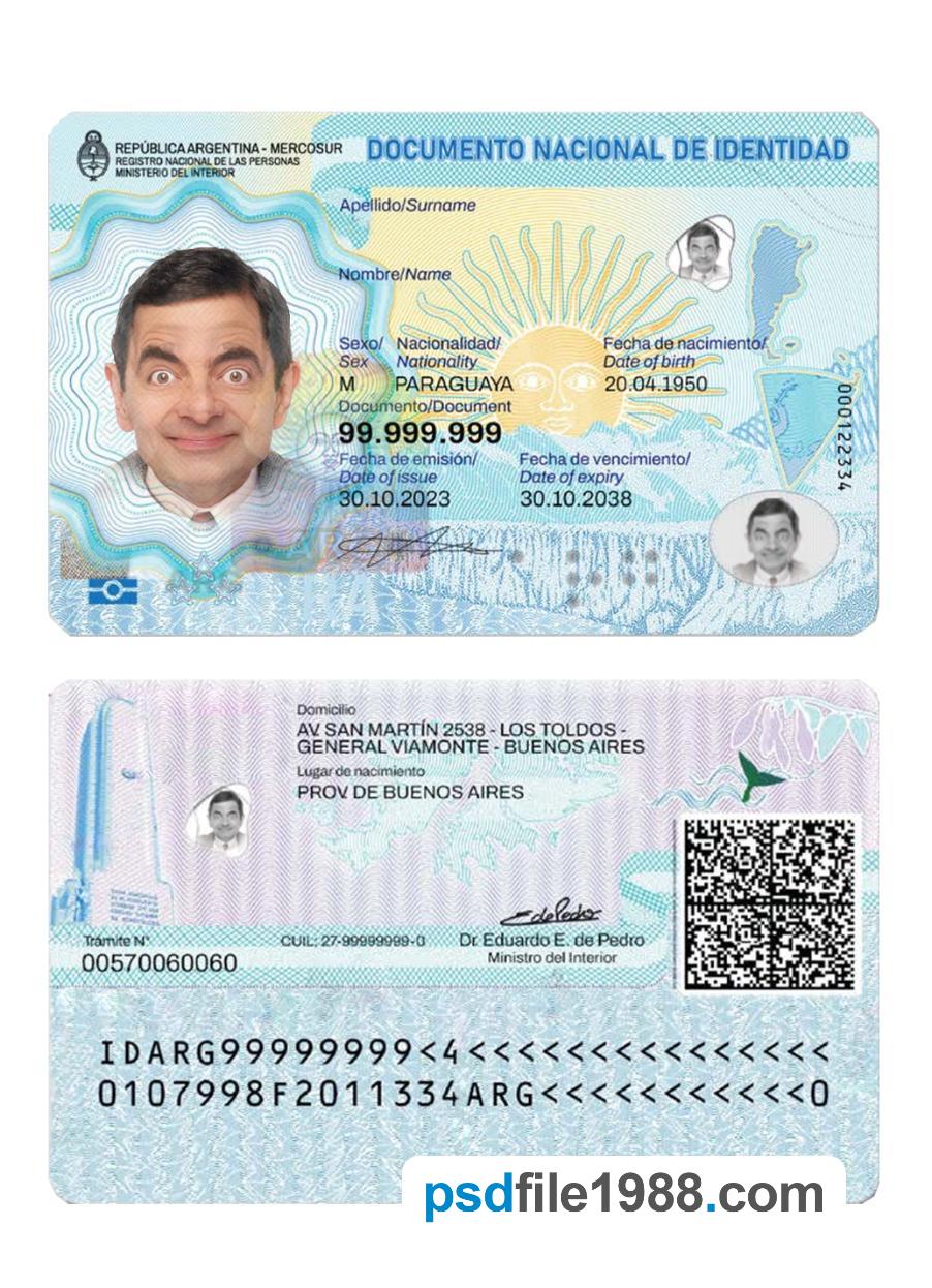 Argentina ID Card 2023-Present